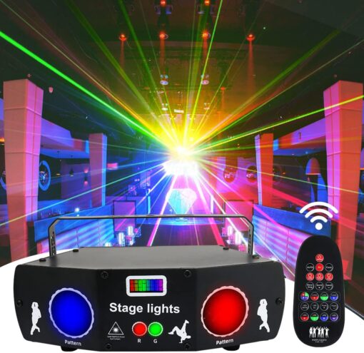 5 eye 3in1 Beam Pattern Disco DJ Dance Party Light