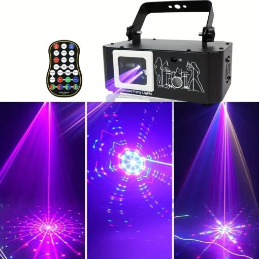 Starry and Scanning Laser Dance Party Light