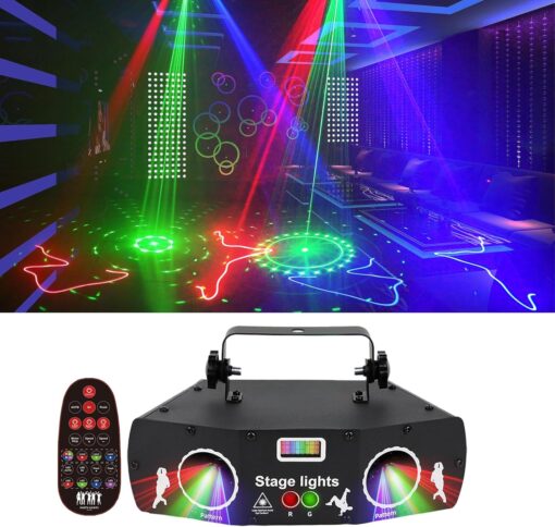 Flashback Events 3in1 Beam Pattern Disco DJ Dance Party Light