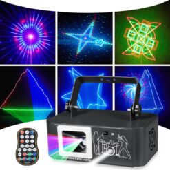 Animation laser Rotating Starry Laser