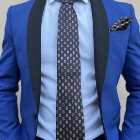 Flashback Events Bitcoin Men's Silk Tie and Pocket Square Combo, Men's Tie and Handkerchief Woven Silk Bitcoin pattern photo review