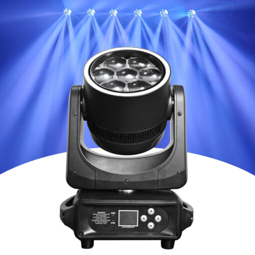 7x40W RGBW 4in1 LED Mini Bee Eye Zoom Wash Moving Head Light