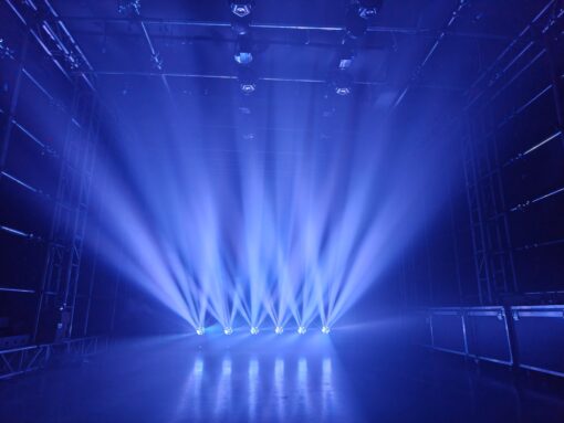 7x40W RGBW 4in1 LED Mini Bee Eye Zoom Wash Moving Head Light