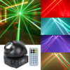 Flashback Events DJ Lights 36W Beetle Baby Beam Party Lights 360 Degree Rotating Moving head Stage Light with Remote DMX control for Bars Clubs KTV Festivals Christmas Halloween Birthday House Rave Parties