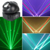 Flashback Events DJ Lights 36W Beetle Baby Beam Party Lights 360 Degree Rotating Moving head Stage Light with Remote DMX control for Bars Clubs KTV Festivals Christmas Halloween Birthday House Rave Parties