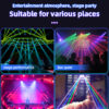 Flashback Events DJ Lights 36W Beetle Baby Beam Party Lights 360 Degree Rotating Moving head Stage Light with Remote DMX control for Bars Clubs KTV Festivals Christmas Halloween Birthday House Rave Parties