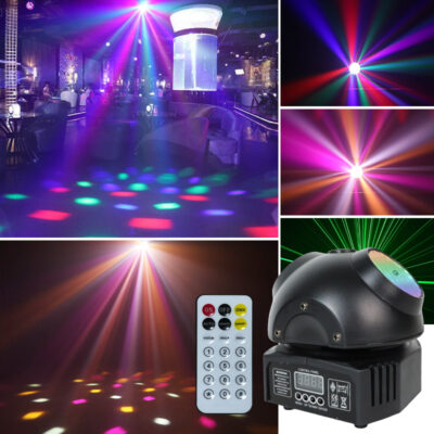 Flashback Events DJ Lights 36W Beetle Baby Rich Magic Disco Ball Party Lights 360 Degree Rotating Moving head Remote DMX control for Bars Clubs Christmas Halloween Birthday House Rave Parties