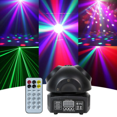 Flashback Events DJ Lights 36W Beetle Baby Rich Magic Disco Ball Party Lights 360 Degree Rotating Moving head Remote DMX control for Bars Clubs Christmas Halloween Birthday House Rave Parties