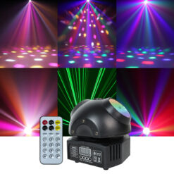 Flashback Events DJ Lights 36W Beetle Baby Rich Magic Disco Ball Party Lights 360 Degree Rotating Moving head Remote DMX control for Bars Clubs Christmas Halloween Birthday House Rave Parties