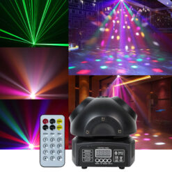 Flashback Events DJ Lights 36W Beetle Baby Rich Magic Disco Ball Party Lights 360 Degree Rotating Moving head Remote DMX control for Bars Clubs Christmas Halloween Birthday House Rave Parties