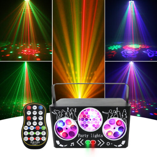 Dance Party Lights Colorful Kaleidoscope Pattern Party Light