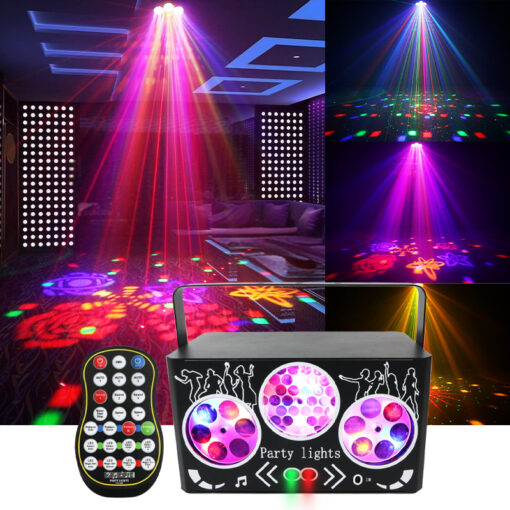 Dance Party Lights Colorful Kaleidoscope Pattern Party Light