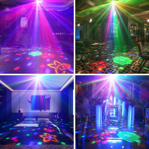 Dance Party Lights Honeycomb Pattern and Magic Disco Ball Party Light