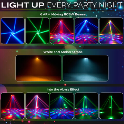6 arm dj light
