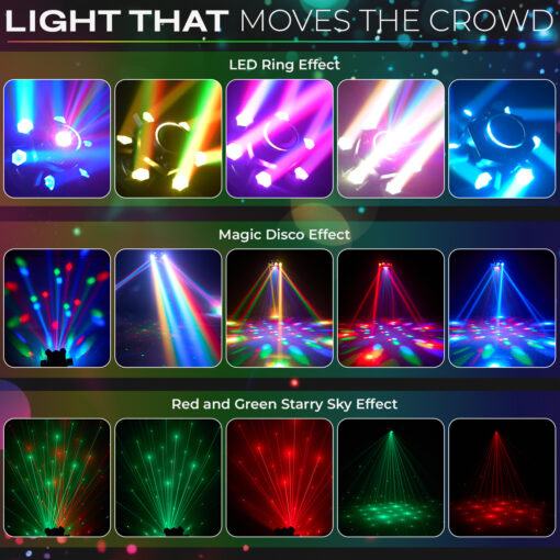 6 arm dj light