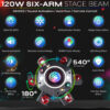 6 arm dj light