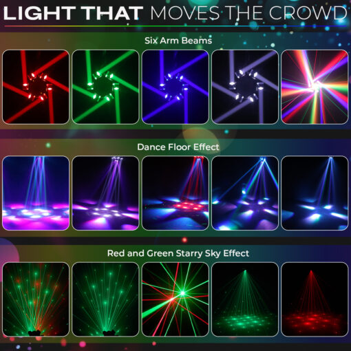 DJ Party Light 150W Six Arms Beam Bee Eye Moving Head King Kong DJ Light
