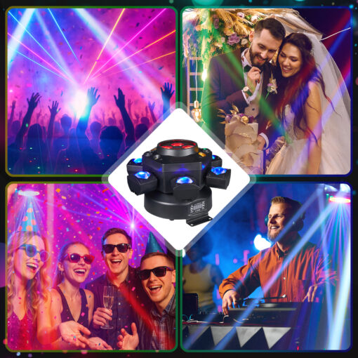 DJ Party Light 150W Six Arms Beam Bee Eye Moving Head King Kong DJ Light