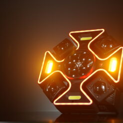 Alternative view of DJ Party Light 120W 4 Arm Angel DJ Light with LED Light Strip Moving Head RGBW Bee Eye LED Red Green Starry Sky Dynamic Effects for Stage KTV Weddings Festivals Raves Clubs Bars Durable Design