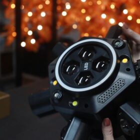 DJ Party Light 150W Six Arms Beam Bee Eye with LED Halo Light Strip Moving Head King Kong DJ Light photo review