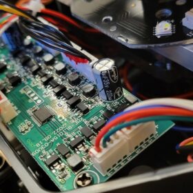 DJ Party Light 150W Six Arms Beam Bee Eye with LED Halo Light Strip Moving Head King Kong DJ Light photo review