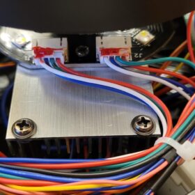 DJ Party Light 150W Six Arms Beam Bee Eye with LED Halo Light Strip Moving Head King Kong DJ Light photo review