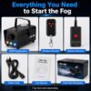 Fog Machine 500W 2000CFM with RGB LED Lights