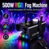 Fog Machine 500W 2000CFM with RGB LED Lights