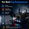 Fog Machine 500W 2000CFM with RGB LED Lights